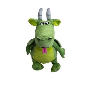 Original Happy Nappers Play Pillow green dragon/home sweet home reversable